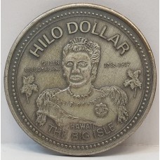 UNITED STATES OF AMERICA 1973 . HILO DOLLAR . HAWAII TOKEN